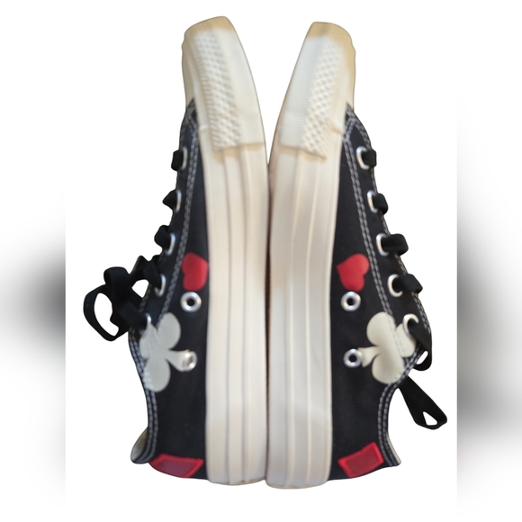 New Converse All Star Chuck Taylor Queen of Hearts Las Vegas Gambling Sneakers - Picture 2 of 7